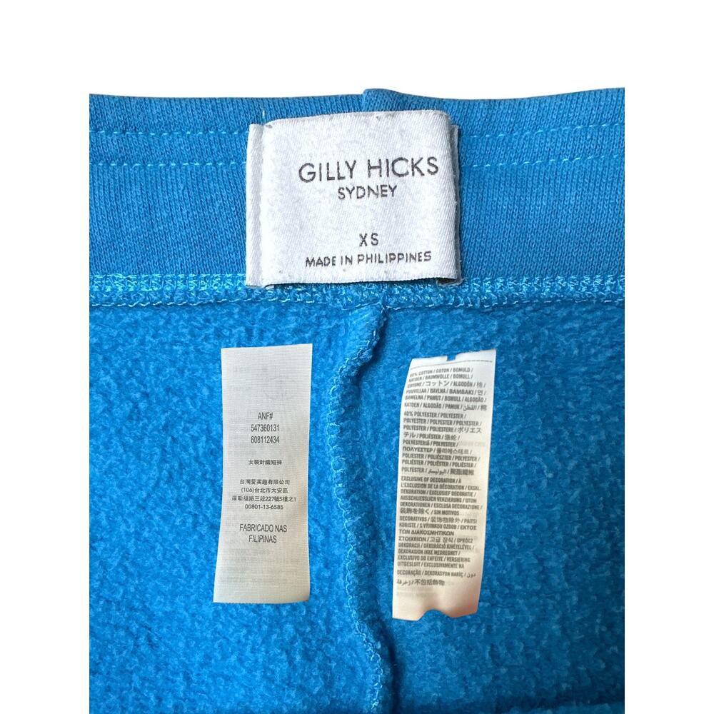Gilly Hicks Shortie Shorts Low Rise Curved Hem, Size XS, Blue - Picture 5 of 5